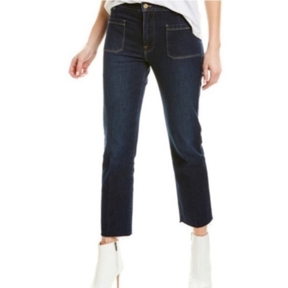 Frame Denim Women's Straight Leg Jeans - Dark Blue
